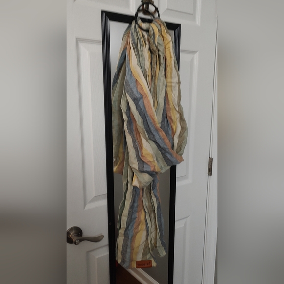 WildBird Pastel Striped Ring Sling Long Length Black Rings - Picture 2 of 6